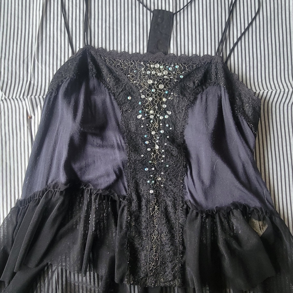 Free People Black Lace Camisole